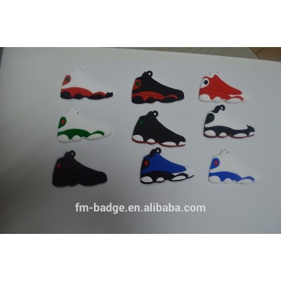 promotion custom 3d pvc sneaker plastic pvc keychain, mini running 3D air max shoe keychain,Basketball Shoes Key ring for Fans